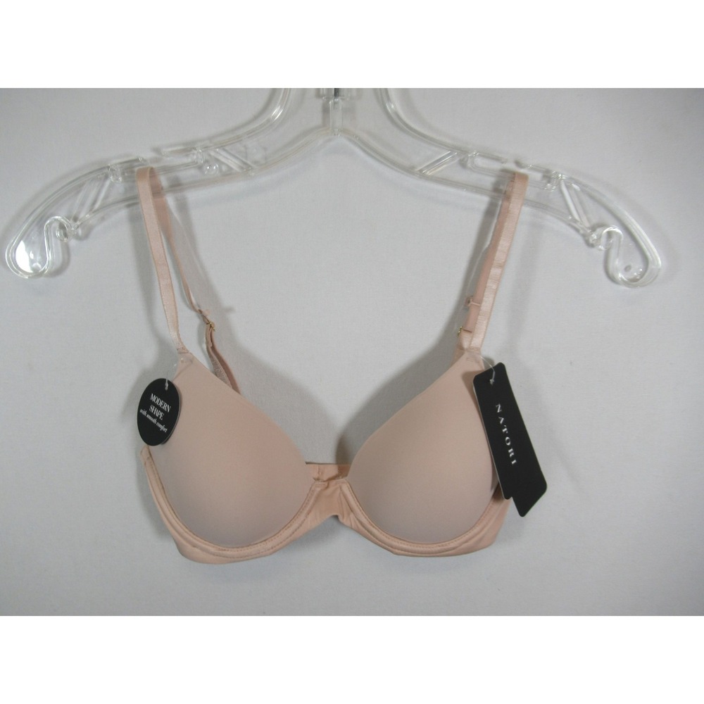 NEW Natori Soft Focus Convertible Demi T-Shirt Bra 30B Beige Underwire 711353